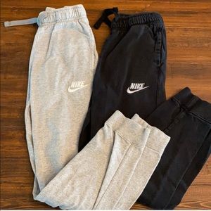 BOYS NIKE sweatpants (2 pairs!) MED (10/12)